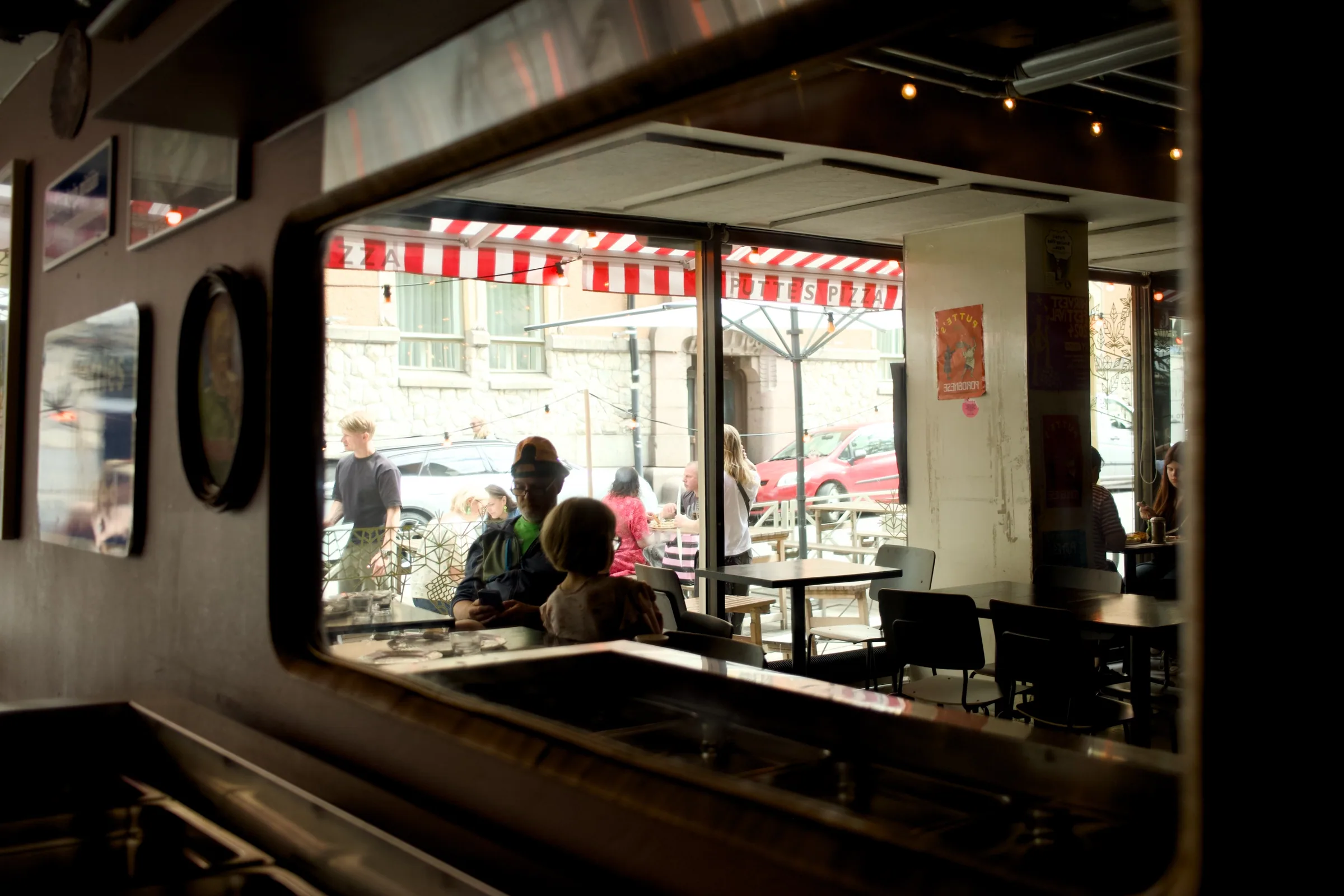 Putte's dining room looking toward Kalevankatu